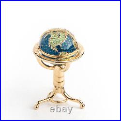Estee Lauder Solid Perfume Compact Globe 2002 Pleasure Full
