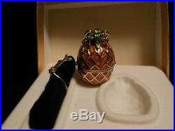 Estee Lauder Solid Perfume Compact Golden Pineapple Knowing 1996 Mib