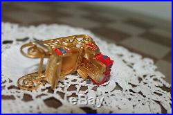 Estee Lauder Solid Perfume Compact Horse & Sleigh Sled