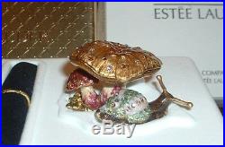 Estee Lauder Solid Perfume Compact Jay Strongwater Enchanted Mushroom Box