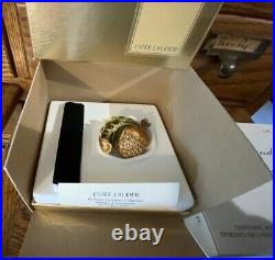 Estee Lauder Solid Perfume Compact Jay Strongwater Glistening Acorn NIB