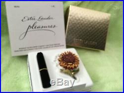 Estee Lauder Solid Perfume Compact Jay Strongwater Radiant Sunflower 2 Boxes