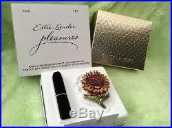Estee Lauder Solid Perfume Compact Jay Strongwater Radiant Sunflower 2 Boxes