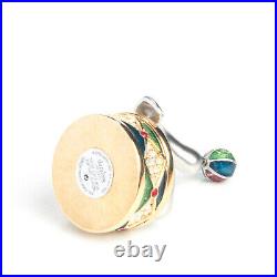 Estee Lauder Solid Perfume Compact Juggling Seal Dazzling Silver