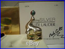 Estee Lauder Solid Perfume Compact Juggling Seal MIB Signed by Conte