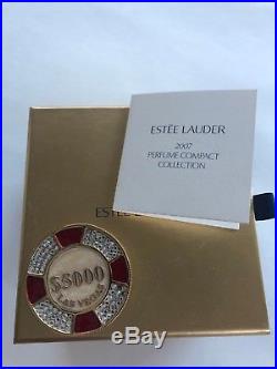 Estee Lauder Solid Perfume Compact LUCKY CHIP Vegas Collection 2007