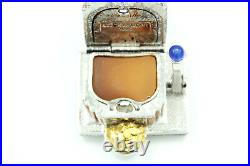 Estee Lauder Solid Perfume Compact'Pleasures' Lucky Slot Machine 2000WithBox-FULL