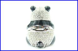 Estee Lauder Solid Perfume Compact'Pleasures' Panda With Box-FULL