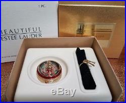 Estee Lauder Solid Perfume Compact Roulette Wheel Both Boxes