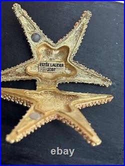 Estee Lauder Solid Perfume Compact Shimmering Star Fish Fragrance Beautiful