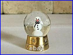 Estee Lauder Solid Perfume Compact Snowman Snow Globe Beyond Paradise 2005