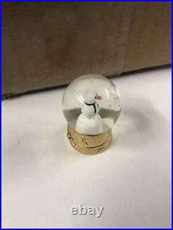 Estee Lauder Solid Perfume Compact Snowman Snow Globe Beyond Paradise 2006