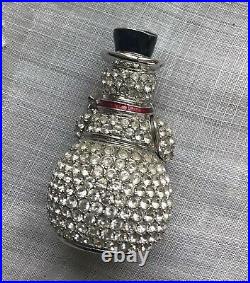 Estee Lauder Solid Perfume Compact Sparkling Snowman Beautiful NIB