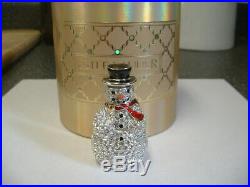 Estee Lauder Solid Perfume Compact Sparkling Snowman Both Boxes