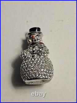 Estee Lauder Solid Perfume Compact Sparkling Snowman Mibb Beautiful Sparkly