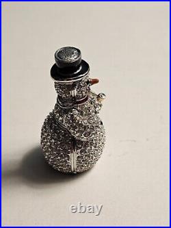 Estee Lauder Solid Perfume Compact Sparkling Snowman Mibb Beautiful Sparkly