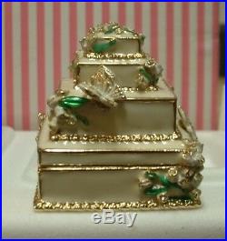 Estee Lauder Solid Perfume Compact Sylvia Weinstock Wedding Cake MIB