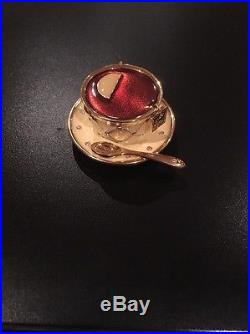 Estee Lauder Solid Perfume Compact TEA CUP 1998 WITH PARFUM RARE
