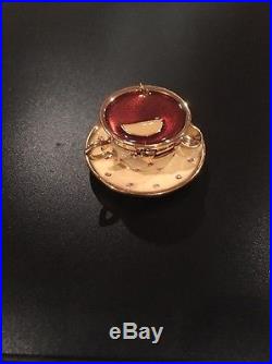 Estee Lauder Solid Perfume Compact TEA CUP 1998 WITH PARFUM RARE