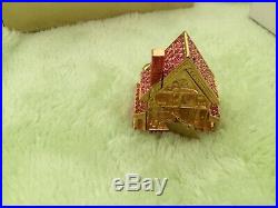 Estee Lauder Solid Perfume Compact Victorian Doll House NIB Jay Strongwater