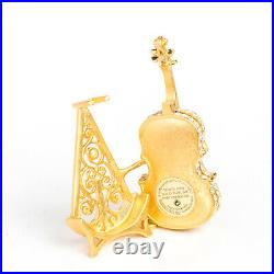 Estee Lauder Solid Perfume Compact Violin Youth Dew FULL
