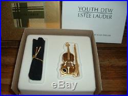 Estee Lauder Solid Perfume Compact Violin in Both Boxes