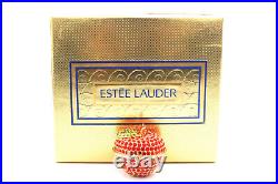 Estee Lauder Solid Perfume Compact'White Linen' Apple With Box-FULL