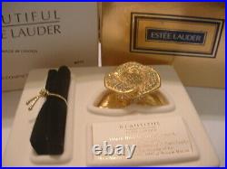 Estee Lauder Solid Perfume Compact Yellow Rose MIB