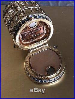 Estee Lauder Solid Perfume Gilded Bird Cage Holiday 2007 RARE New