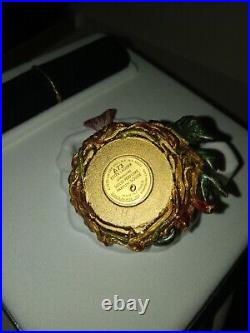 Estee Lauder Solid Perfume Jeweled Nest Egg Compact Strongwater EMPTY 2003 2