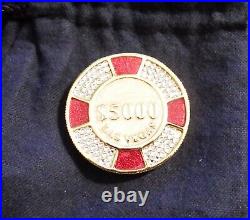 Estee Lauder Solid Perfume Pleasures Lucky Chip $5000 Compact- NEW