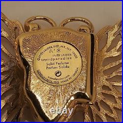 Estee Lauder Solid Perfume Trinket Compact Collectable Butterfly 2008 WONDERFUL