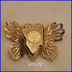 Estee Lauder Solid Perfume Trinket Compact Collectable Butterfly 2008 WONDERFUL