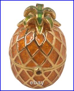 Estee Lauder Solid Perfume Trinket Compact Collectable Pineapple Swingers