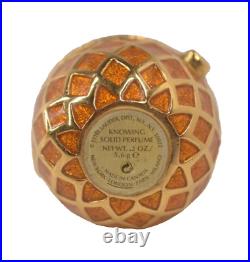 Estee Lauder Solid Perfume Trinket Compact Collectable Pineapple Swingers
