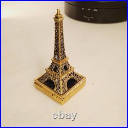 Estee Lauder Solid Perfume Trinket Compact Nesting 2006 Eiffel Tower Rare Gift