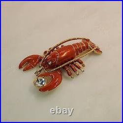Estee Lauder Solid Perfume Trinket Compact Rock Lobster 2009 Gift Collectible