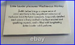 Estée Lauder Solid Pleasures Perfume Compact Mischievous Monkey. Original Box