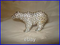 Estee Lauder Solid perfume compact 1999 SPARKLING POLAR BEAR, PLEASURES