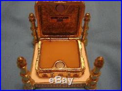 Estee Lauder Taj Mahal Beautiful Solid Perfume Compact Original Box Collectible