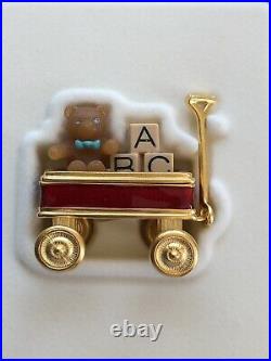 Estee Lauder Toy Bear In Wagon Solid Perfume Compact