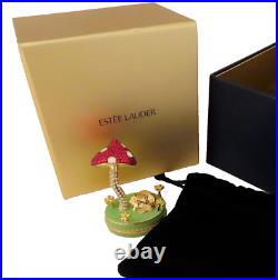 Estee Lauder Whimsical Fox 2022 Solid Perfume Compact Monica Rich Kosann in Box