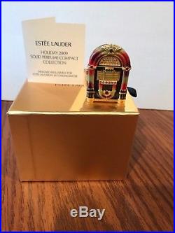 Estee Lauder White Linen 2009 Jeweled Jukebox Solid Perfume Compact Strongwater