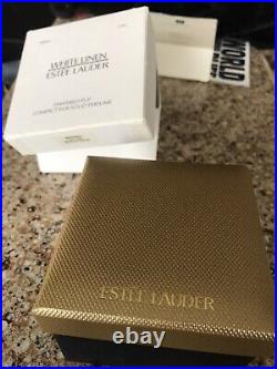 Estee Lauder White Linen Pampered Pup Solid Perfume Compact NiB Jay Strongwater