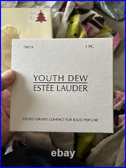 Estee Lauder Youth Dew Gilded Giraffe Solid Perfume Compact 2002.02 Oz