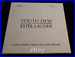 Estee Lauder Youth Dew Gilded Giraffe Solid Perfume Compact NEW