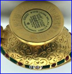 Estee Lauder gold tone Magic Lantern solid perfume 1998 White Linen RARE
