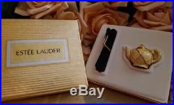 Estee Lauder white linen Solid Perfume Compact TEAPOT 1999 WITH PARFUM