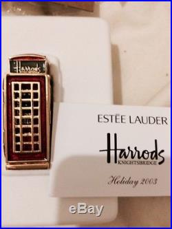 Estee lauder, Intuition, Londons calling phone booth, solid perfume compact