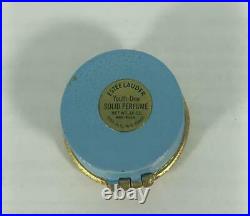 FULL 1973 Estee Lauder YOUTH DEW MEMENTO LOVE THE GIVER Solid Perfume Compact